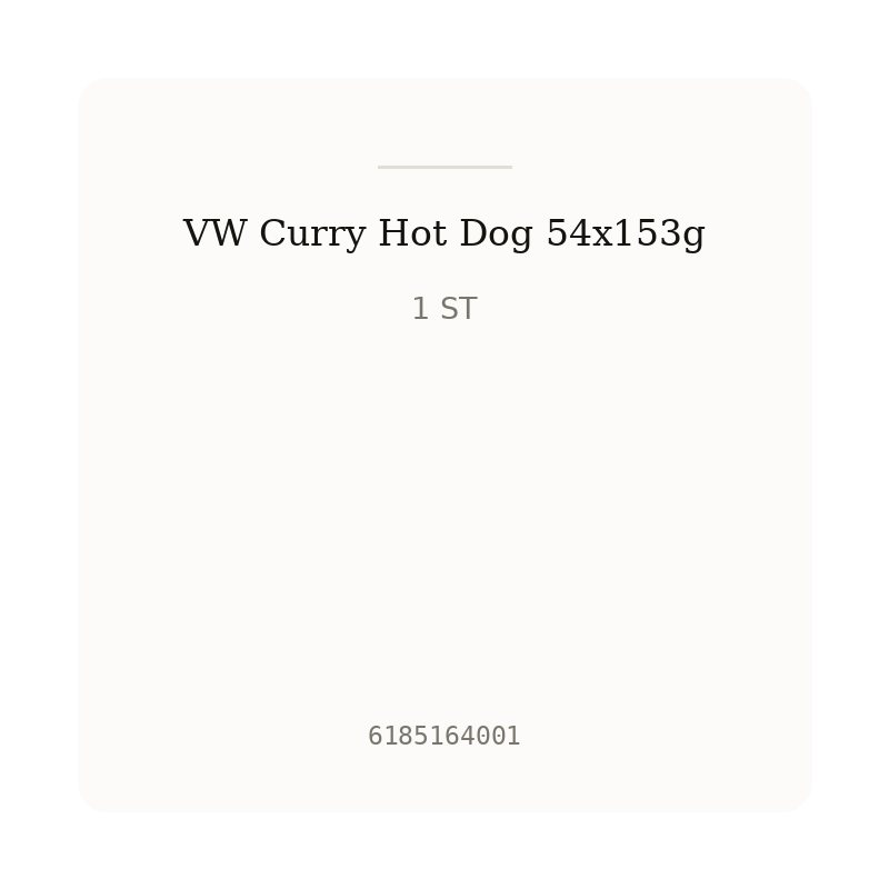 VW Curry Hot Dog 54x153g