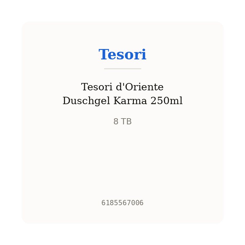 Tesori d'Oriente Duschgel Karma 250ml