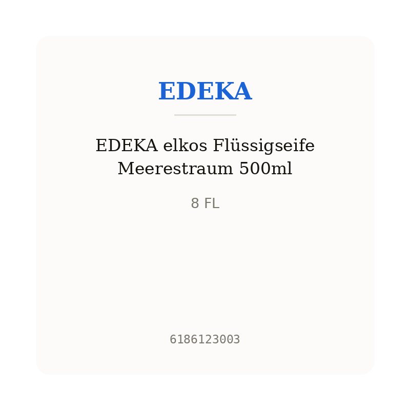 EDEKA elkos Flüssigseife Meerestraum 500ml