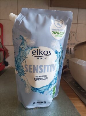 EDEKA elkos Flüssigseife Sensitiv Nachfüllbeutel 1l