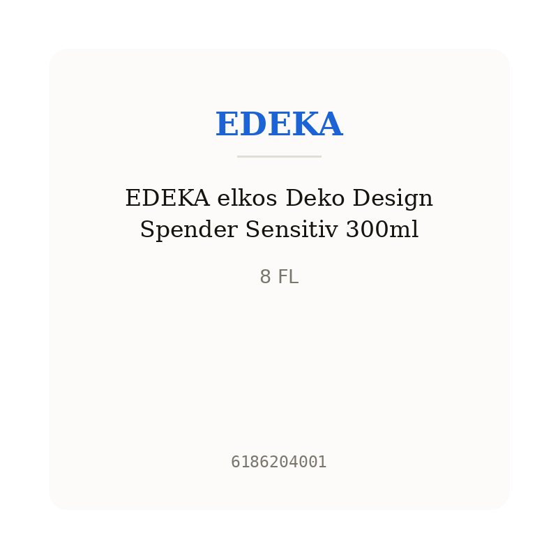 EDEKA elkos Deko Design Spender Sensitiv 300ml