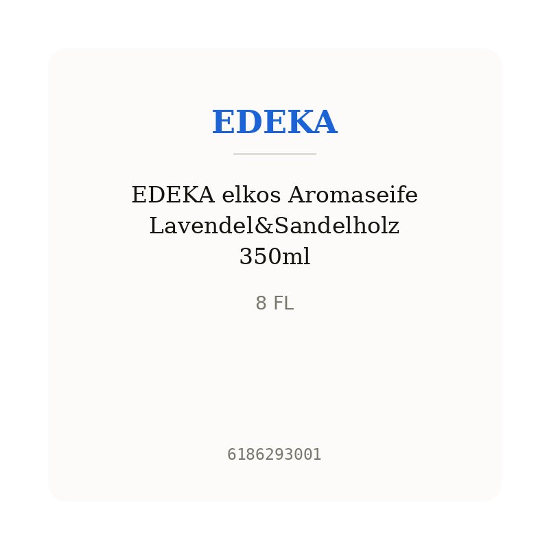 EDEKA elkos Aromaseife Lavendel&Sandelholz 350ml
