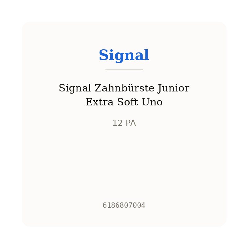 Signal Zahnbürste Junior Extra Soft Uno
