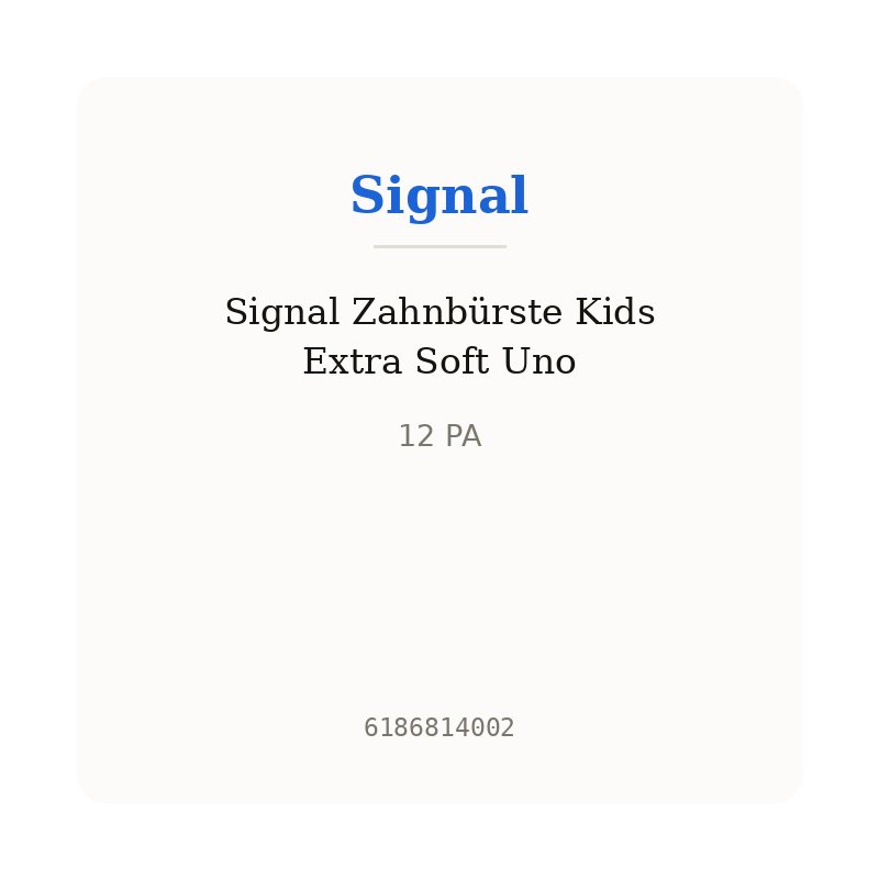 Signal Zahnbürste Kids Extra Soft Uno