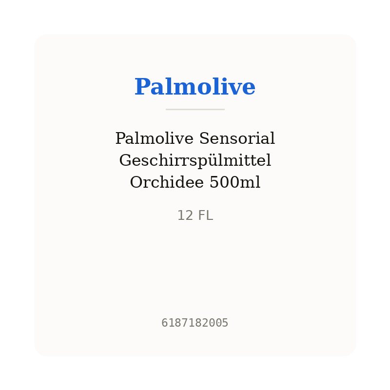Palmolive Sensorial Geschirrspülmittel Orchidee 500ml