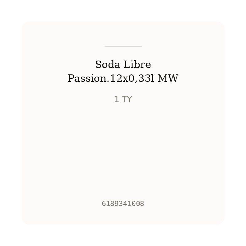 Soda Libre Passion.12x0,33l MW