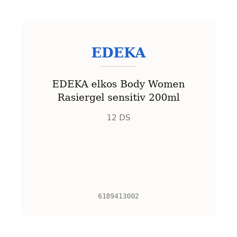 EDEKA elkos Body Women Rasiergel sensitiv 200ml