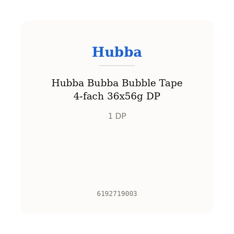 Hubba Bubba Bubble Tape 4-fach 36x56g DP