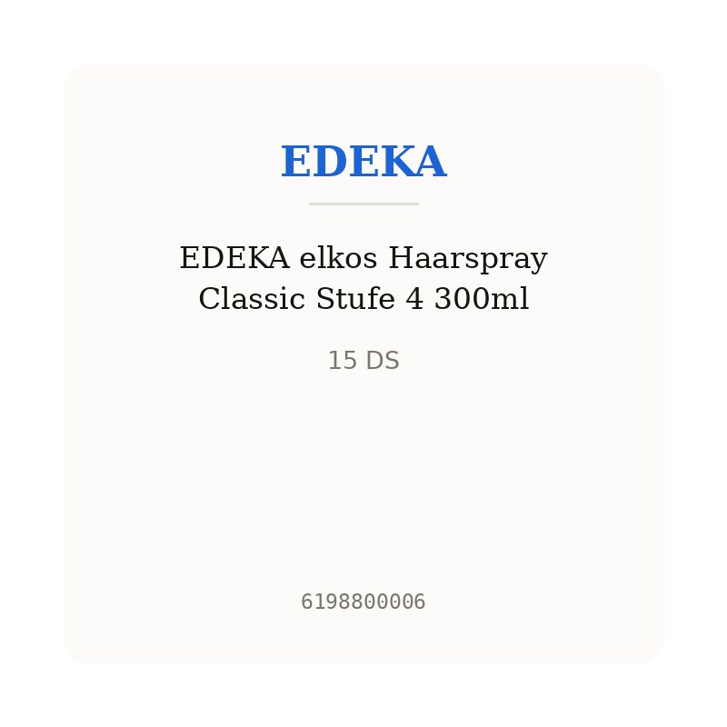 EDEKA elkos Haarspray Classic Stufe 4 300ml