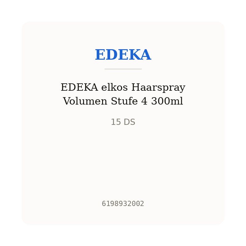 EDEKA elkos Haarspray Volumen Stufe 4 300ml