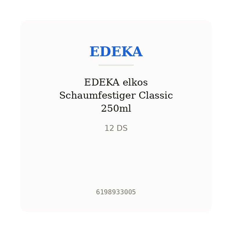 EDEKA elkos Schaumfestiger Classic 250ml