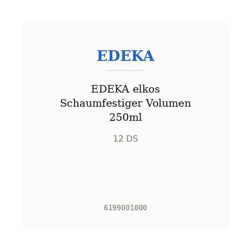 EDEKA elkos Schaumfestiger Volumen 250ml