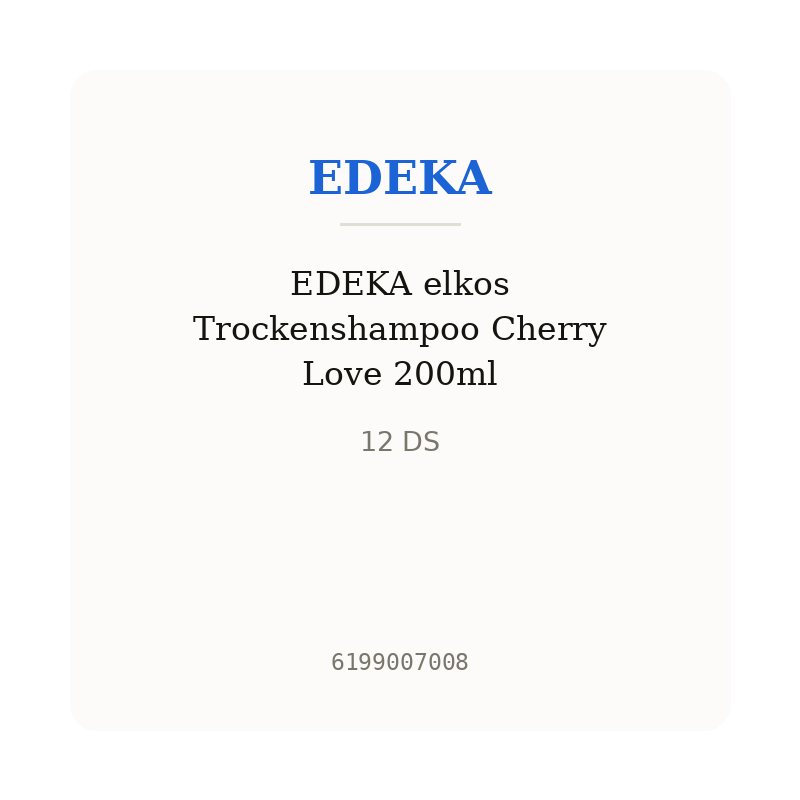 EDEKA elkos Trockenshampoo Cherry Love 200ml