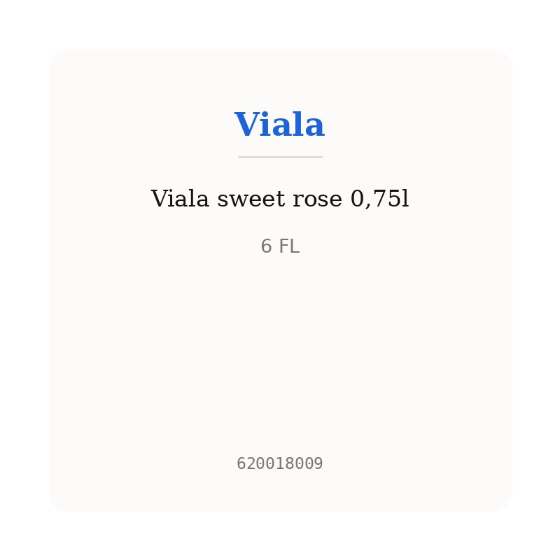 Viala sweet rose 0,75l