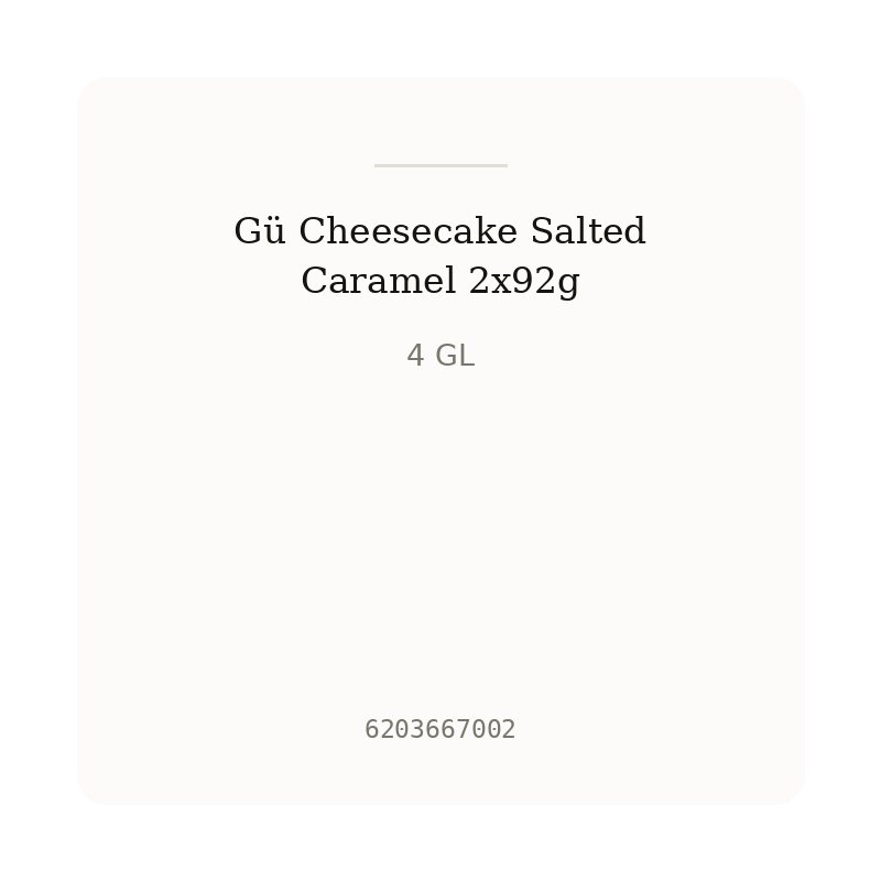 Gü Cheesecake Salted Caramel 2x92g