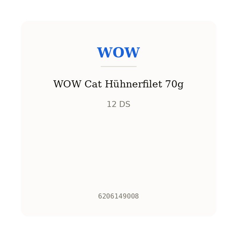 WOW Cat Hühnerfilet 70g