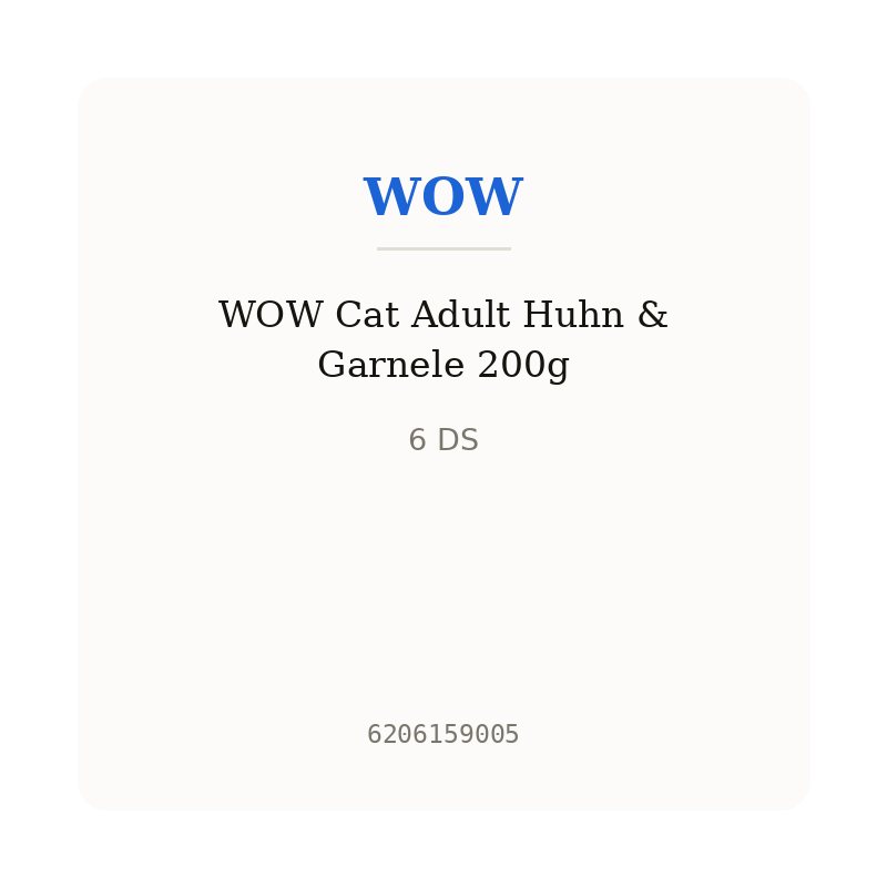 WOW Cat Adult Huhn & Garnele 200g