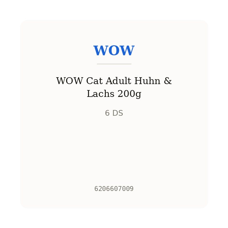 WOW Cat Adult Huhn & Lachs 200g