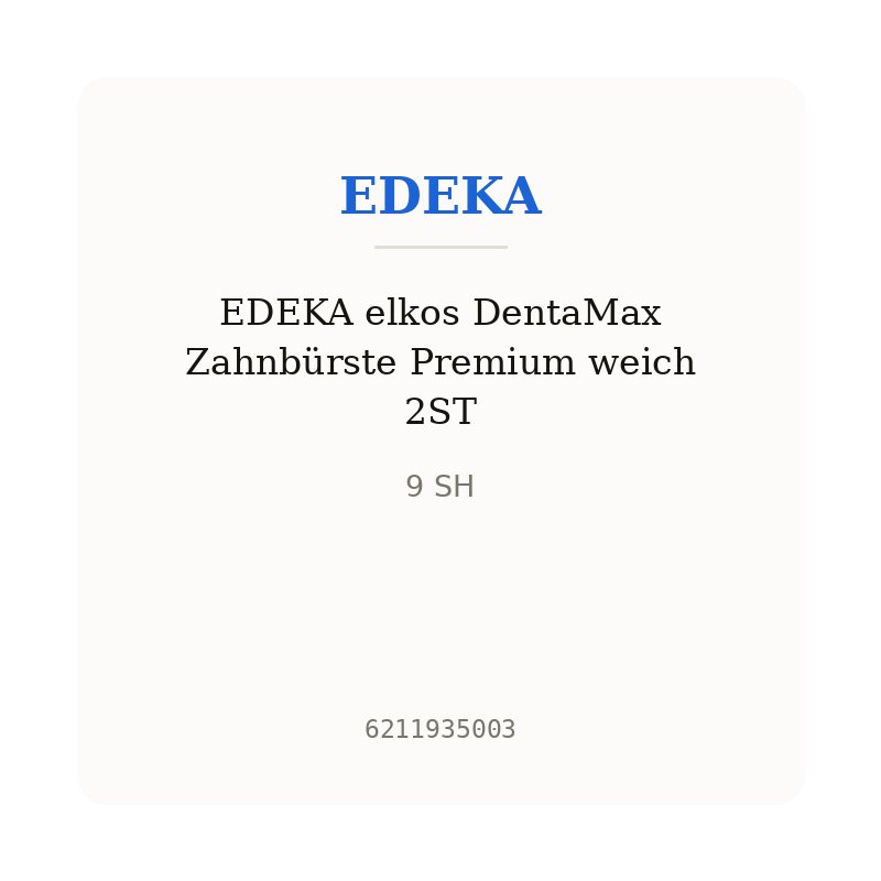 EDEKA elkos DentaMax Zahnbürste Premium weich 2ST