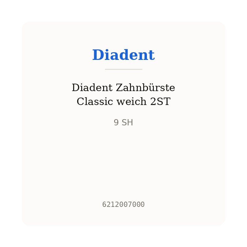 Diadent Zahnbürste Classic weich 2ST