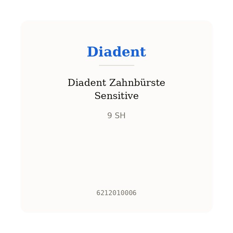 Diadent Zahnbürste Sensitive