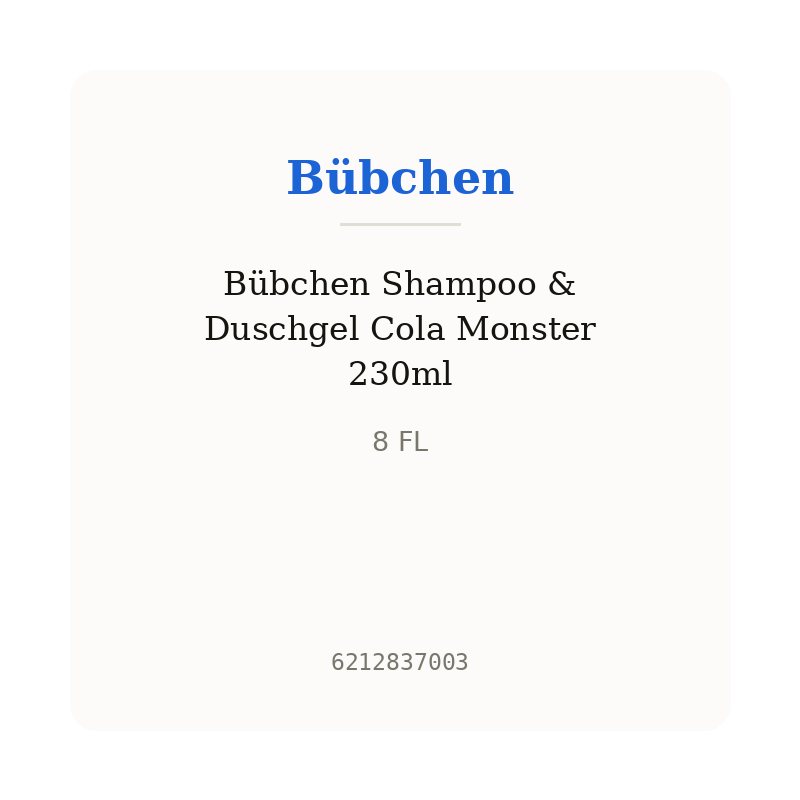 Bübchen Shampoo & Duschgel Cola Monster 230ml