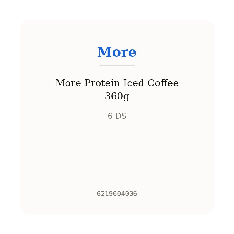 More Protein Iced Coffee 360g