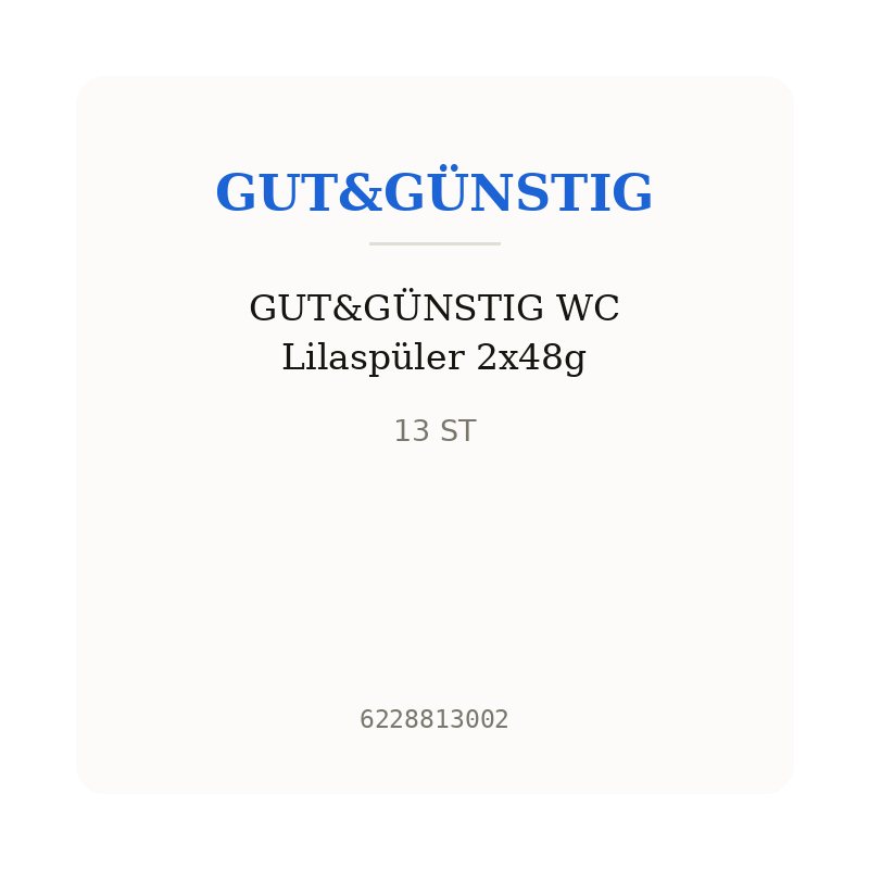 GUT&GÜNSTIG WC Lilaspüler 2x48g