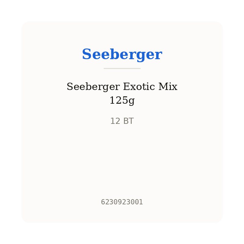 Seeberger Exotic Mix 125g