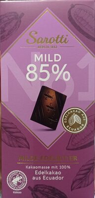 Sarotti No.1 Milde Edelbitter 85% 100g
