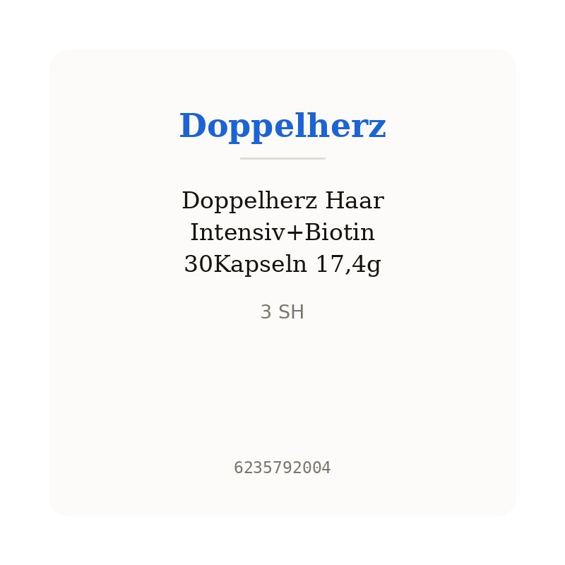 Doppelherz Haar Intensiv+Biotin 30Kapseln 17,4g