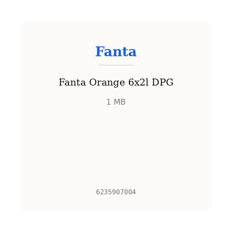 Fanta Orange 6x2l DPG