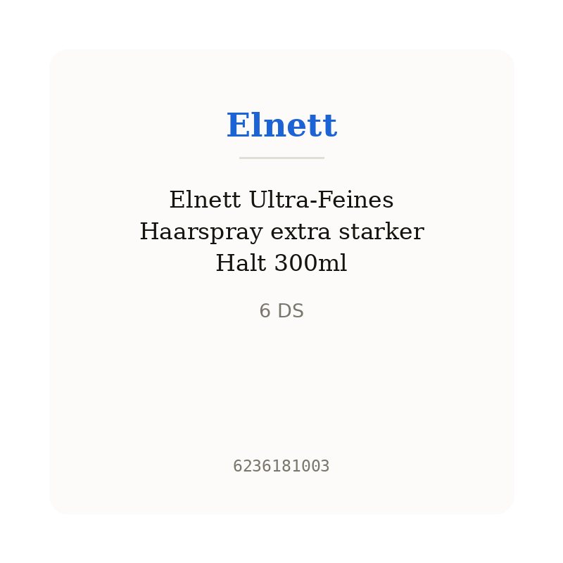 Elnett Ultra-Feines Haarspray extra starker Halt 300ml