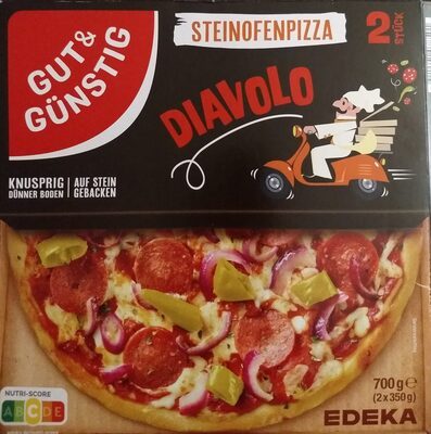GUT&GÜNSTIG Steinofenpizza Diavolo 2x350g