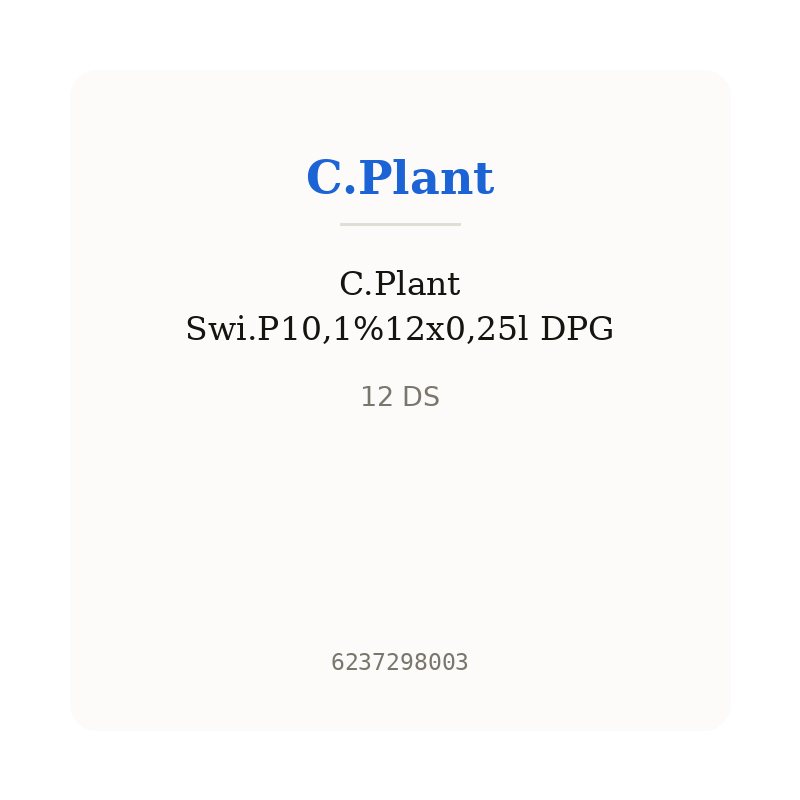 C.Plant Swi.P10,1%12x0,25l DPG