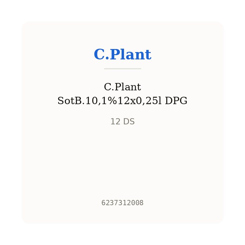 C.Plant SotB.10,1%12x0,25l DPG