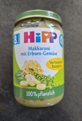 Bio Hipp Makkaroni mit Erbsen-Gemüse 220g
