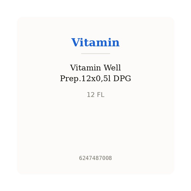 Vitamin Well Prep.12x0,5l DPG