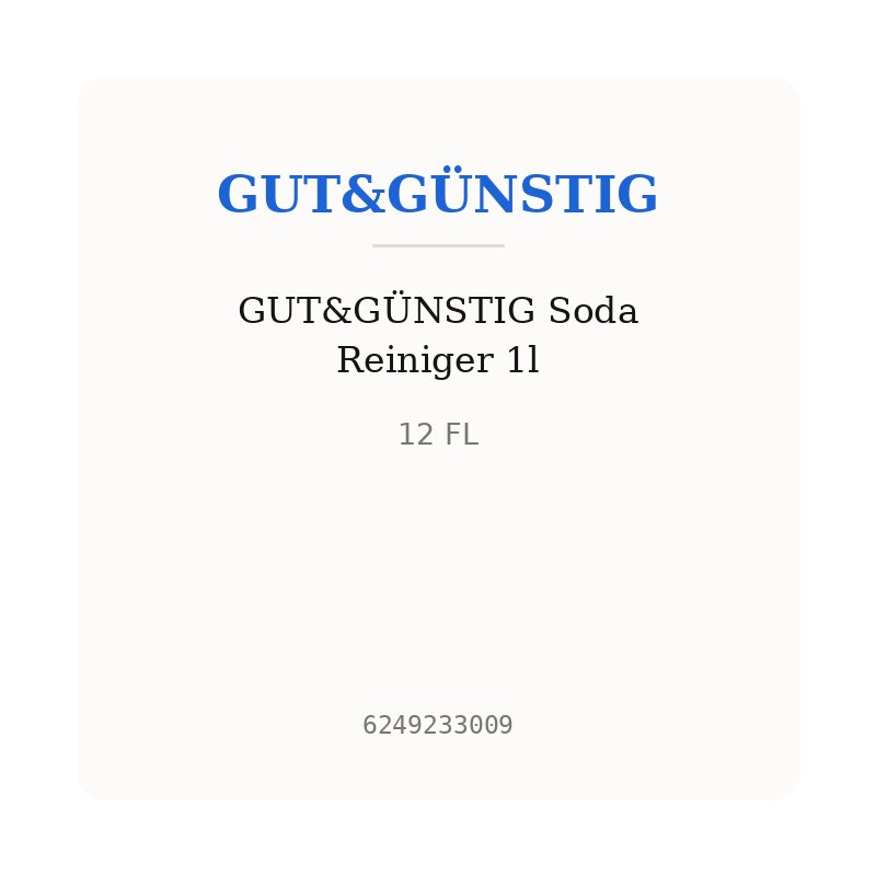 GUT&GÜNSTIG Soda Reiniger 1l