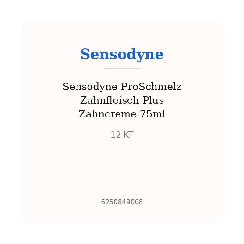Sensodyne ProSchmelz Zahnfleisch Plus Zahncreme 75ml