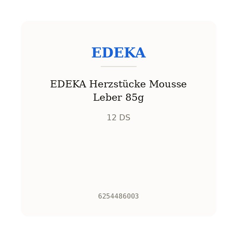 EDEKA Herzstücke Mousse Leber 85g