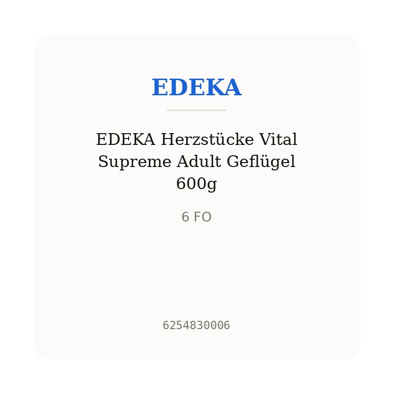 EDEKA Herzstücke Vital Supreme Adult Geflügel 600g