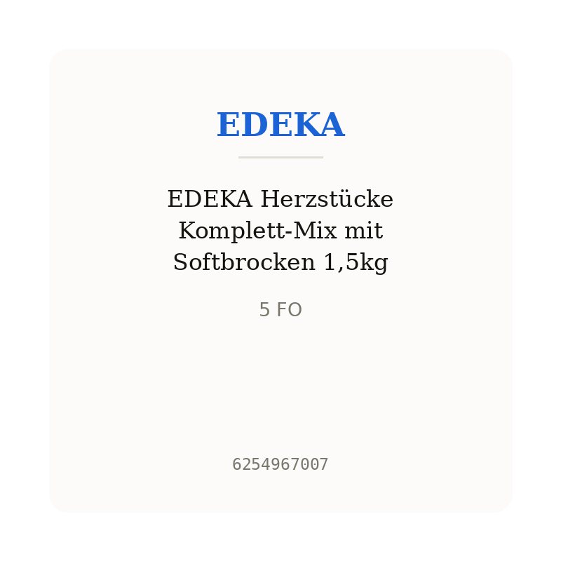 EDEKA Herzstücke Komplett-Mix mit Softbrocken 1,5kg