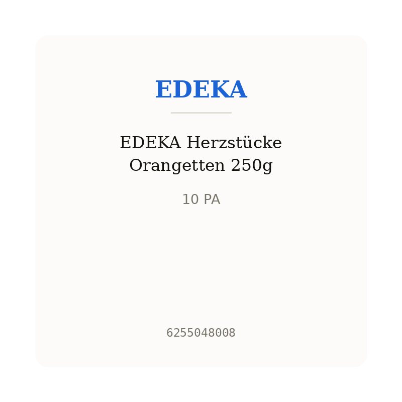 EDEKA Herzstücke Orangetten 250g