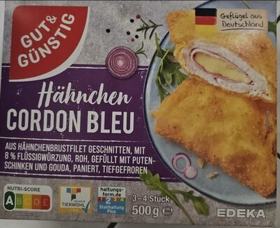 GUT&GÜNSTIG Hähnchen Cordon Bleu paniert 500g VLOG QS ITW