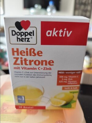 Doppelherz Heiße Zitrone mit Vitamin C+Zink 10ST 150g