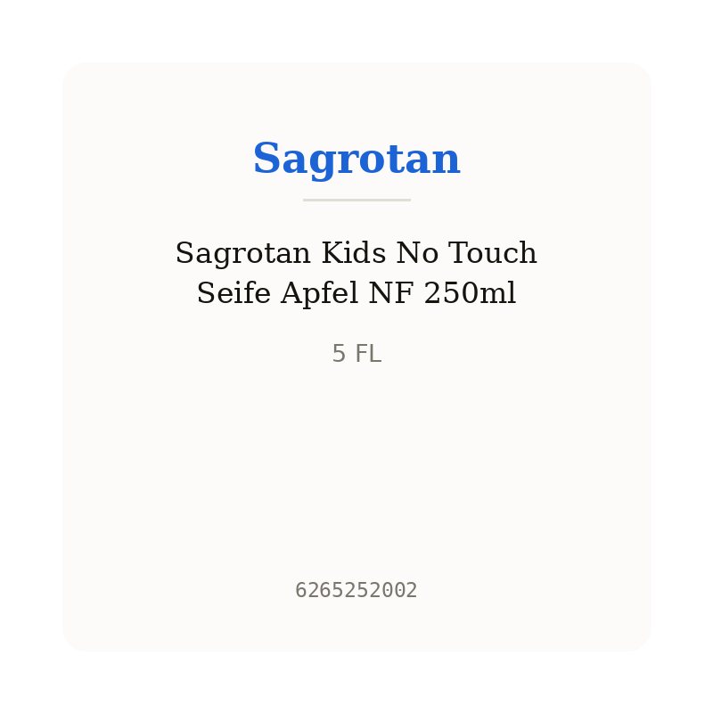 Sagrotan Kids No Touch Seife Apfel NF 250ml