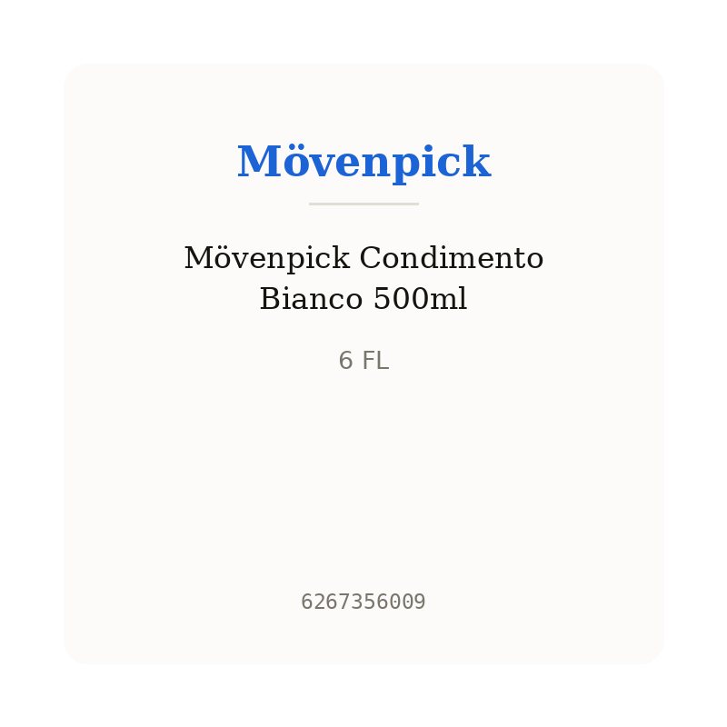 Mövenpick Condimento Bianco 500ml