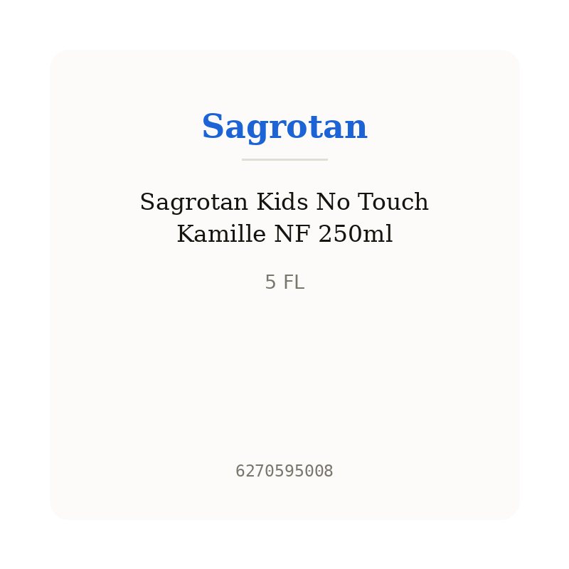 Sagrotan Kids No Touch Kamille NF 250ml