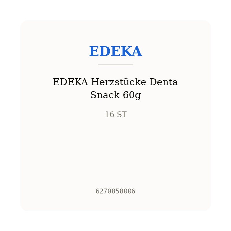 EDEKA Herzstücke Denta Snack 60g